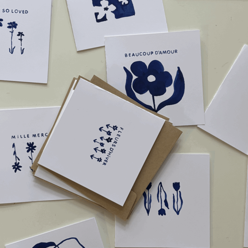 Cartes de souhaits de l'artiste Juliette